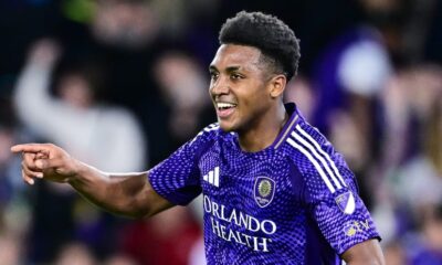 Alex Freeman playing for Orlando City during an MLS match before joining Villarreal