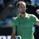 Daniil Medvedev celebrates five-set win at Australian Open