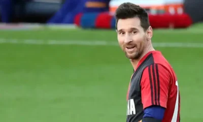 Lionel Messi pictured in Newell’s Old Boys colors during his youth career