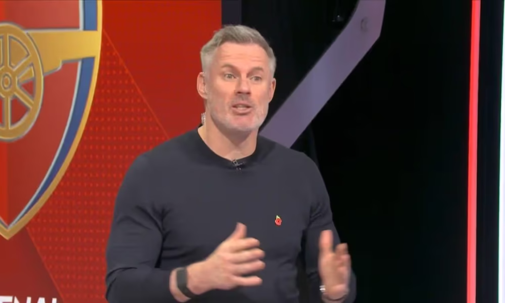 Jamie Carragher speaking on Monday Night Football about Arsenal’s attacking problems
