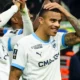 Mason Greenwood celebrating a goal for Marseille in Ligue 1