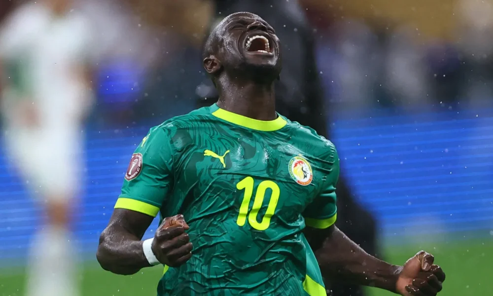 Senegal players celebrating AFCON 2025 title after dramatic final against Morocco