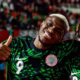 Victor Osimhen celebrates after scoring for Nigeria at AFCON 2025