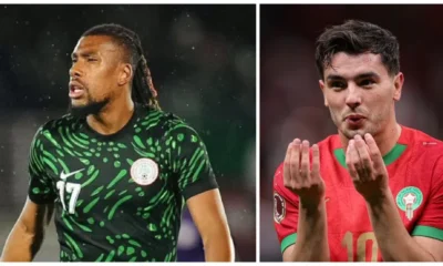 Alex Iwobi in action for Nigeria during AFCON 2025 in Morocco