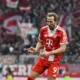 Harry Kane celebrating a goal for Bayern Munich in the Bundesliga