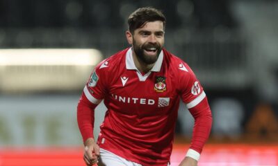Elliot Lee During His Final Appearance For Wrexham At The Racecourse Ground