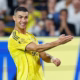 Cristiano Ronaldo reacting during an Al-Nassr Saudi Pro League match
