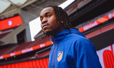Ademola Lookman During His Official Unveiling As An Atletico Madrid Player