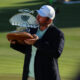 Chris Gotterup celebrates after winning the Phoenix Open at TPC Scottsdale
