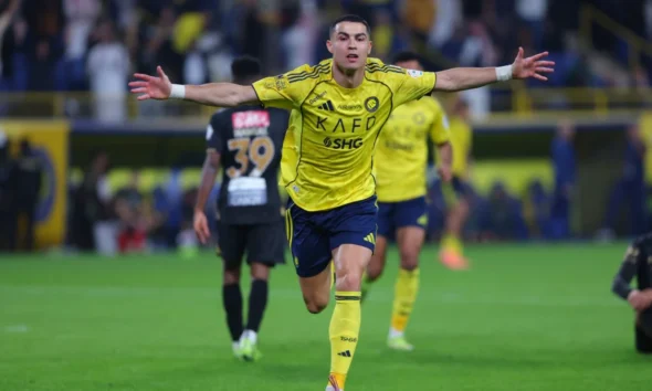 Cristiano Ronaldo training with Al-Nassr ahead of Saudi Pro League match