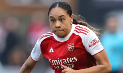 arsenal women forward olivia smith stretchered off after head collision against bristol city