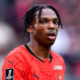 Jeremy Jacquet in action for Rennes amid Liverpool and Chelsea transfer interest