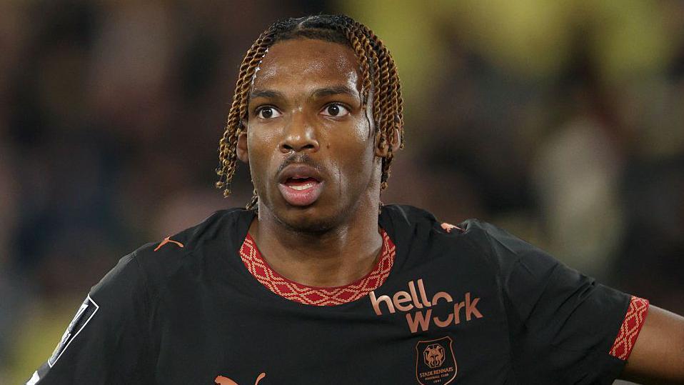 Jeremy Jacquet in action for Rennes amid Liverpool transfer criticism