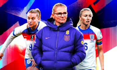 leah williamson leading england lionesses during world cup qualifier build up