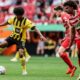 Karim Adeyemi in action for Borussia Dortmund during a Bundesliga match