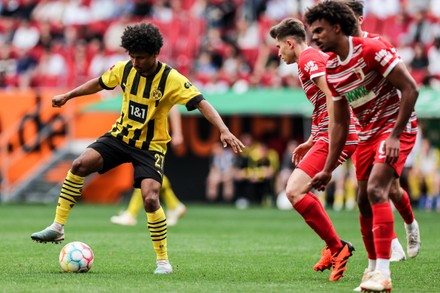 Karim Adeyemi in action for Borussia Dortmund during a Bundesliga match