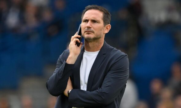Frank Lampard on the touchline managing Coventry City during a Championship match