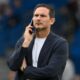 Frank Lampard on the touchline managing Coventry City during a Championship match