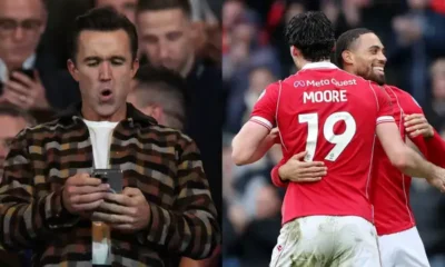 Championship football match action showing teams battling for promotion to the Premier League