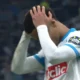 Ethan Nwaneri reacting after missing a penalty during Marseille vs Toulouse Coupe de France shootout