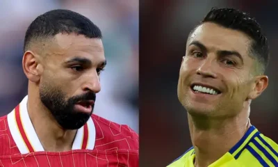 Mohamed Salah applauding Liverpool fans amid transfer speculation linking him to Saudi clubs