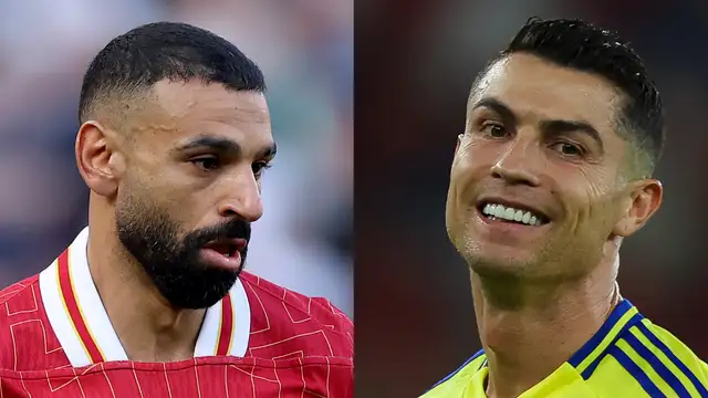 Mohamed Salah applauding Liverpool fans amid transfer speculation linking him to Saudi clubs