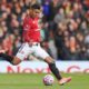 Casemiro in action for Manchester United during a Premier League match at Old Trafford