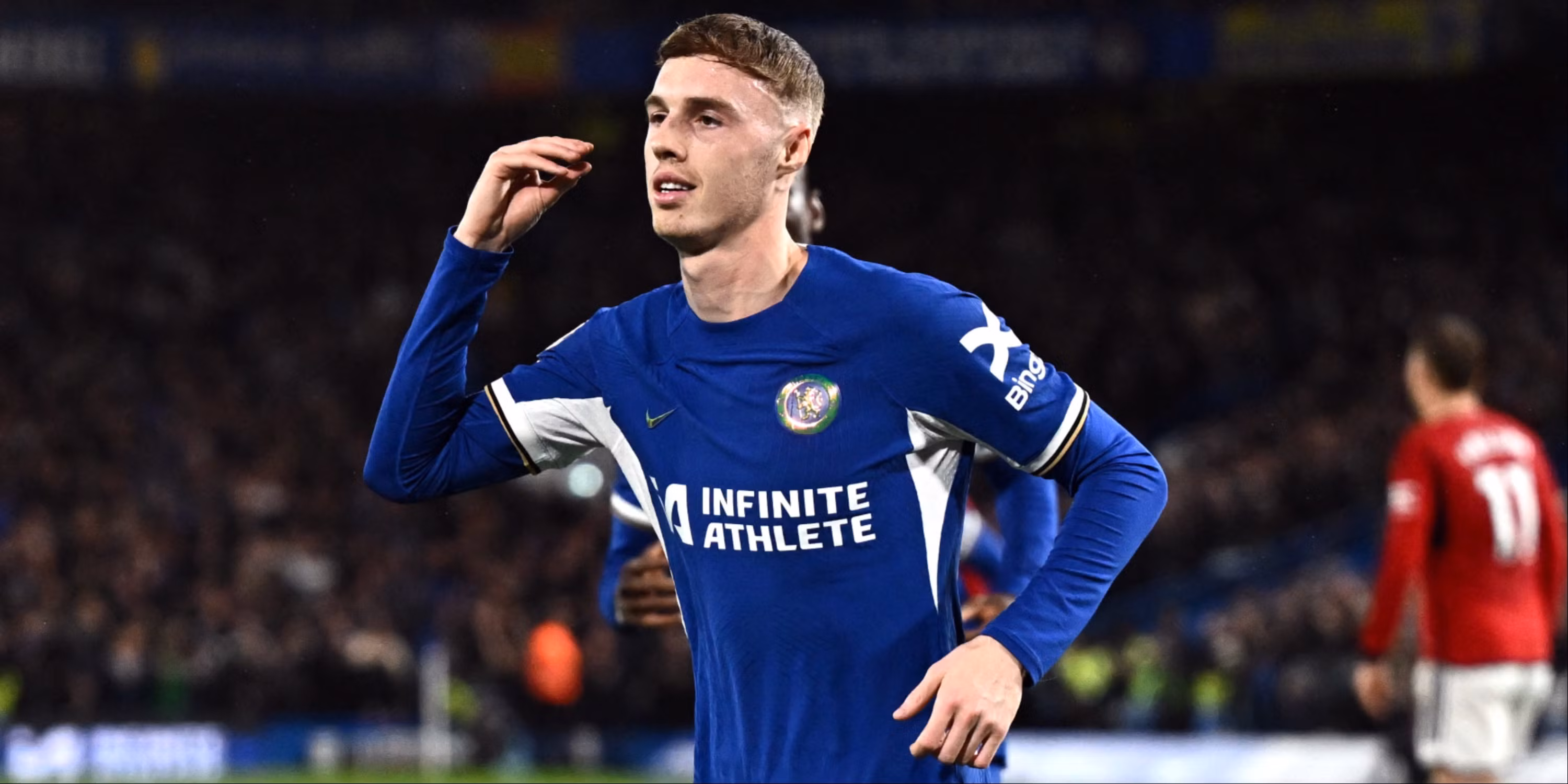 Cole Palmer in action for Chelsea during a Premier League match amid England selection pressure
