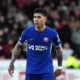 Enzo Fernandez reacting angrily during Chelsea match amid team struggles