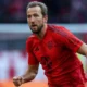 Harry Kane reacting during a match as Bayern Munich worry about his fitness ahead of Real Madrid clash