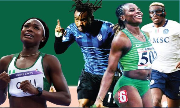 Victor Osimhen, Ademola Lookman, Victor Boniface, Tobi Amusan and Favour Ofili showcasing Nigeria’s most marketable athletes in 2026