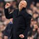 Arne Slot reacting on the touchline during a difficult Premier League season for Liverpool.