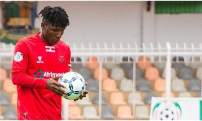Chibueze Oputa in Super Eagles camp after winning the NPFL title with Enugu Rangers.
