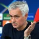Jose Mourinho during a Benfica press conference responding to rumours about a possible return to Real Madrid.