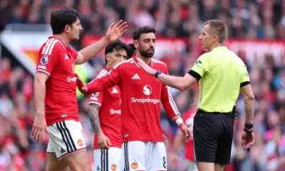 Roy Keane reacting angrily while discussing Bruno Fernandes and Manchester United.