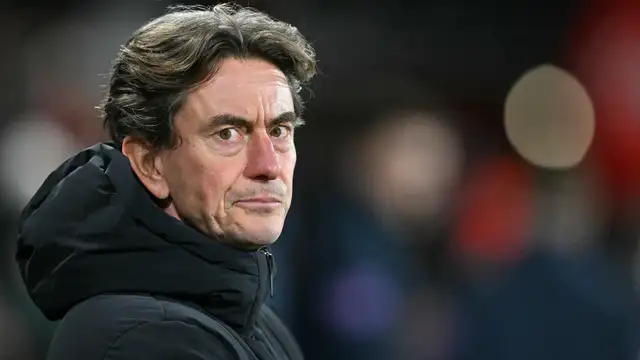 Thomas Frank and Sunderland manager Regis Le Bris amid speculation over the Black Cats managerial position.