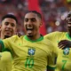 Raphinha and Vinicius Junior training with Brazil ahead of the 2026 FIFA World Cup.