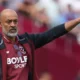 Nuno Espirito Santo during West Ham's Championship match after the arrival of Arne Engels
