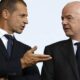 UEFA president Aleksander Ceferin has warned Gianni Infantino could face a leadership challenge at FIFA.
