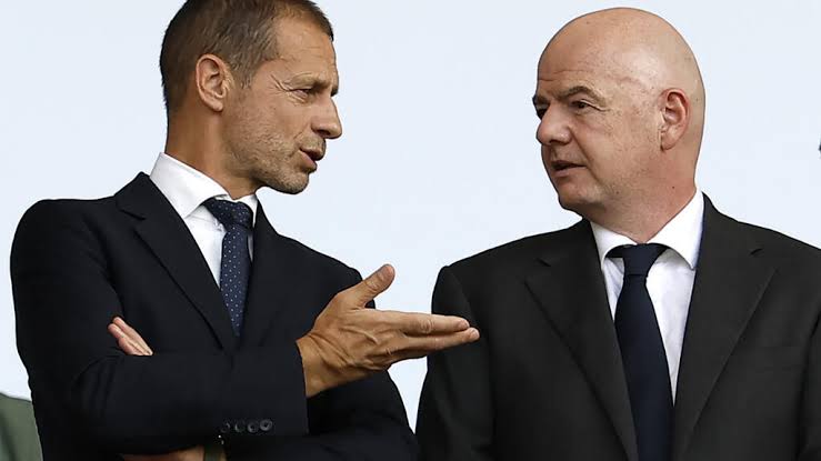 UEFA president Aleksander Ceferin has warned Gianni Infantino could face a leadership challenge at FIFA.