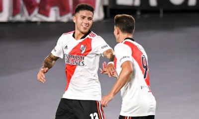 Enzo Fernandez during his time at River Plate before his move to European football