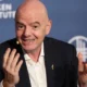 Gianni Infantino attends the Arabian Gulf Cup in Jeddah, Saudi Arabia