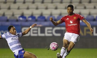 Manchester United teenage striker Chido Obi in action during an FA Youth Cup match
