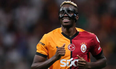 Victor Osimhen celebrating after scoring for Galatasaray during the 2026 season
