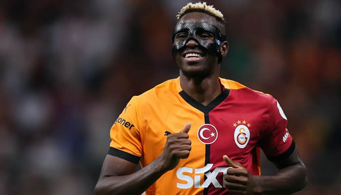 Victor Osimhen celebrating after scoring for Galatasaray during the 2026 season