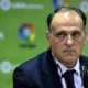 Javier Tebas has criticised Real Madrid TV's coverage of the Negreira case.