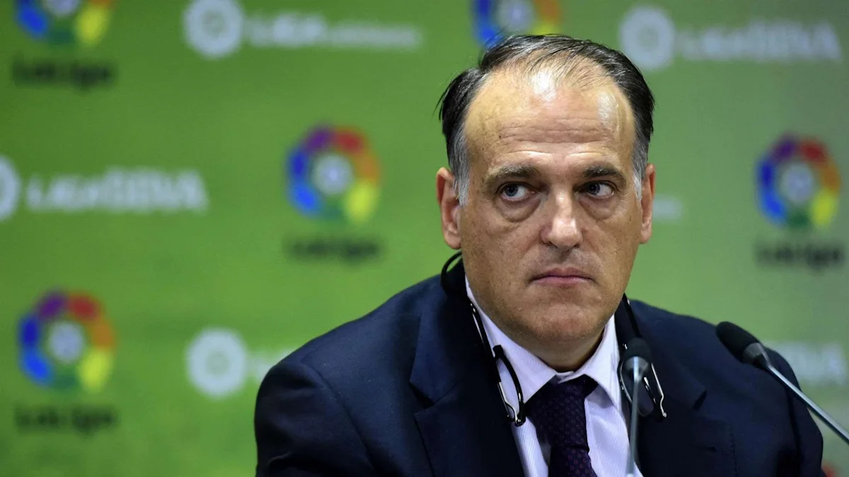 Javier Tebas has criticised Real Madrid TV's coverage of the Negreira case.