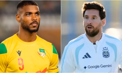 Steve Mounié and Lionel Messi Ahead of Argentina vs Benin